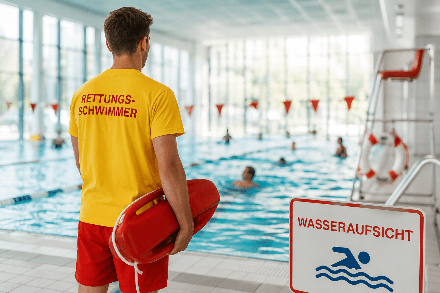Rettungsschwimmer bei der Wasseraufsicht
