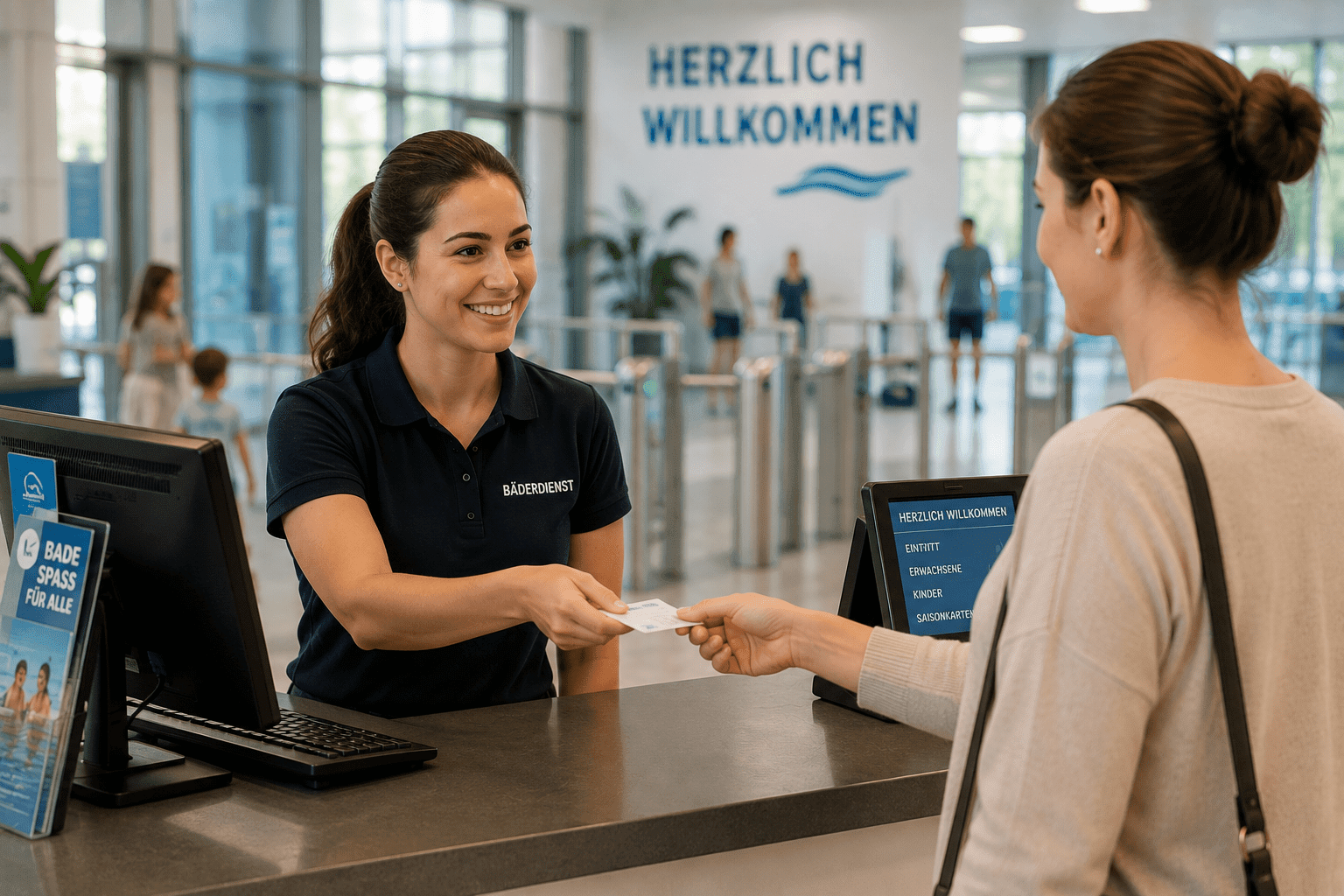 Kassen- und G&auml;steservice